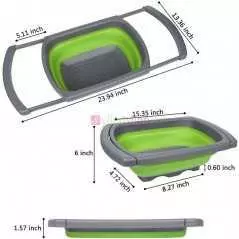 Passoire Rétractable et Pliable à Poser au-dessus du Lavabo – Optimisation et Gain de Place