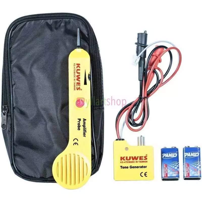 Traceur de Câble KUWES KS-470 | Générateur de Tonalité | Sonde Amplificatrice et Diagnostic Réseau