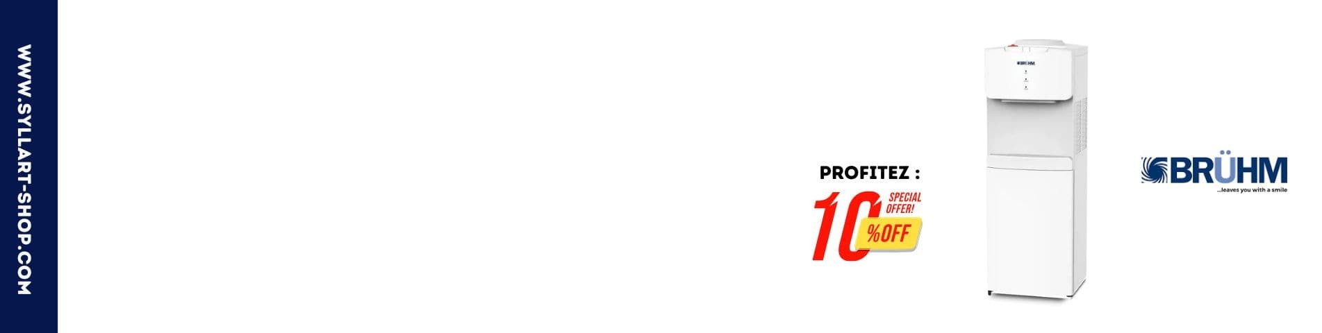 Fontaine Distributrice d'Eau | 2 Robinets (Chaud/Froid) | Sur Pied | BRUHM BDS-HCES21 Blanc Fontaine Distributrice d'Eau | 2 Robinets (Chaud/Froid) | Sur Pied | BRUHM BDS-HCES21 Blanc